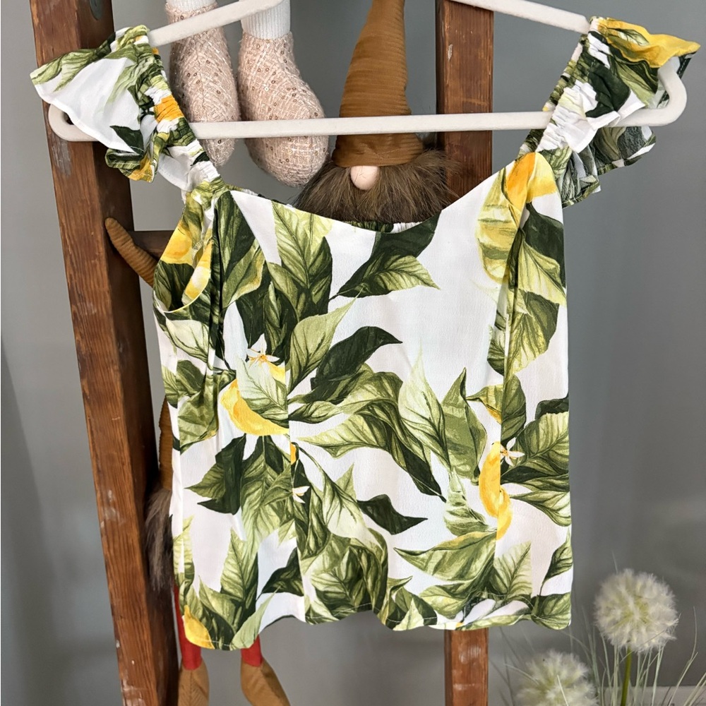 Tropical Leaf Print Women's Top from H&M